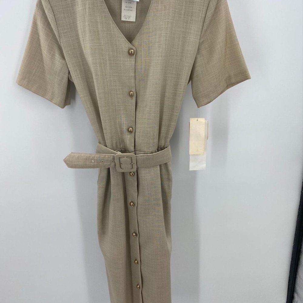 VTG NWT PROMISES PETITE BUTTON DOWN DRESS